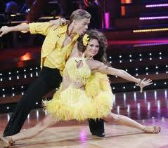 two dancers on Dancing With the Stars