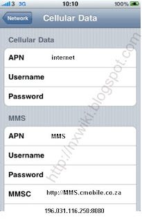 Cell C APN Settings for iPhone