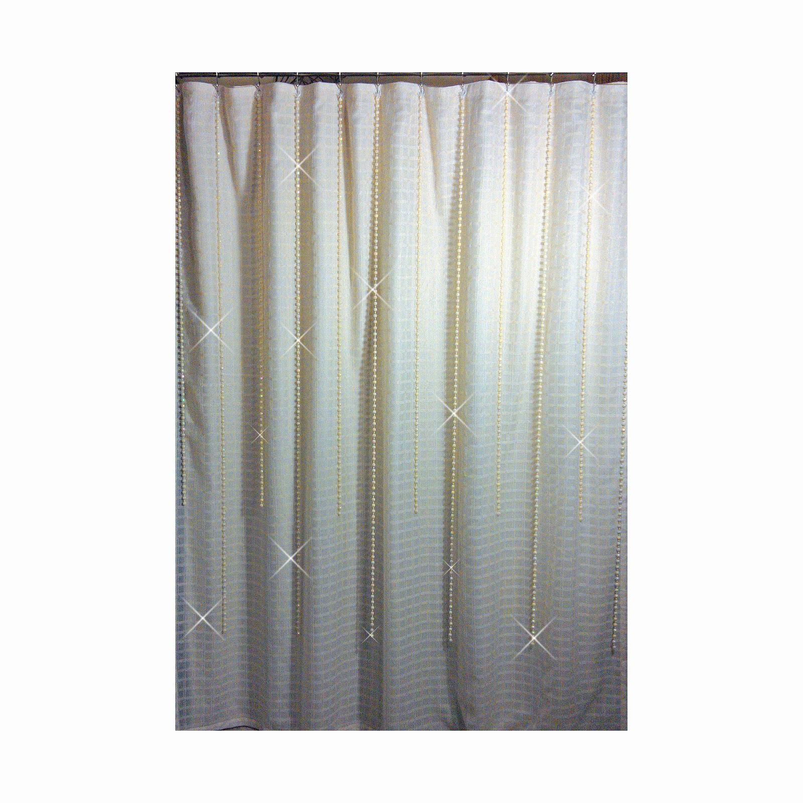 Shadez of Michelle: Shower Curtain Bling Iridescent Cut Bead