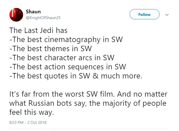 The Alt-Right Hate The Last Jedi So Much They're Trying to Spam Rotten  Tomatoes