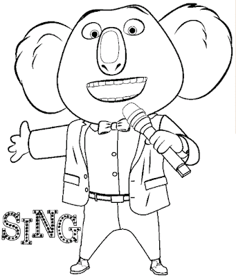 Dibujos para colorear de la película ¡Canta!