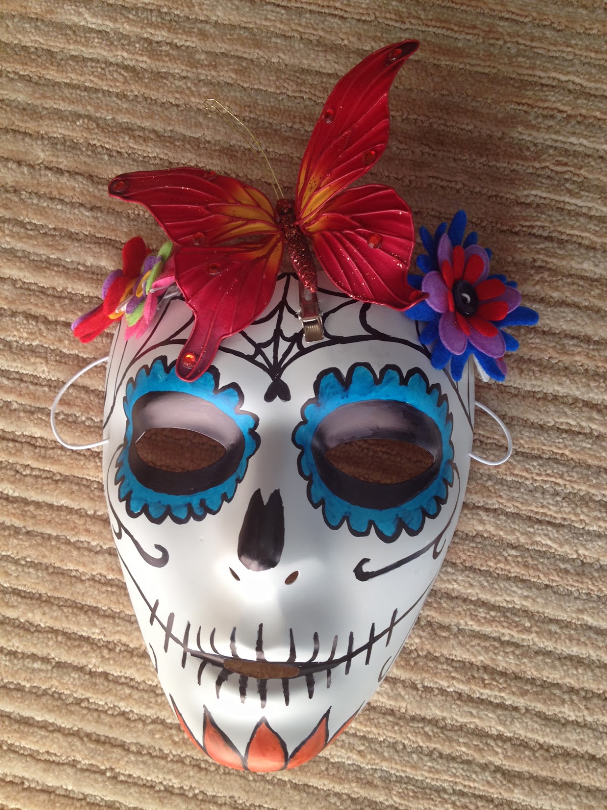 Creative Guide Through the 12 Steps: Dia de los Muertos mask project