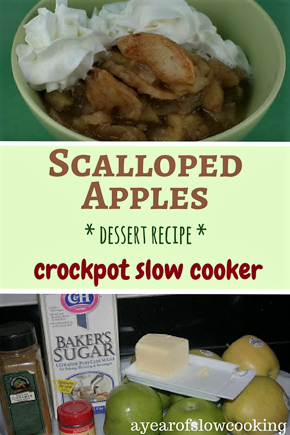 Scalloped Apples Dessert in the Slow Cooker A Year of Slow Cooking