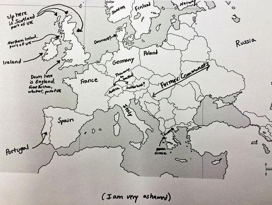 Americans Place European Countries On Map 25 1 