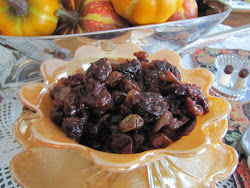 Cranberry, Cherry and Walnut Chutney ~ Page 240 of our Cook Book