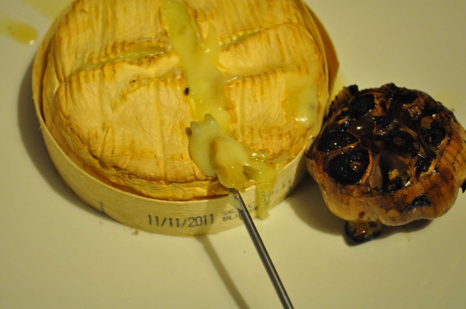 What vegetarians eat Baked Camembert with Roasted Garlic