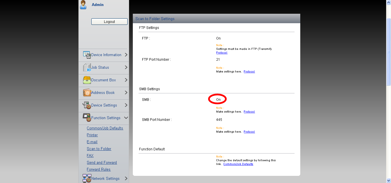 Mengaktifkan Scanner pada kyocera ECOSYS M2535dn Sagari chan