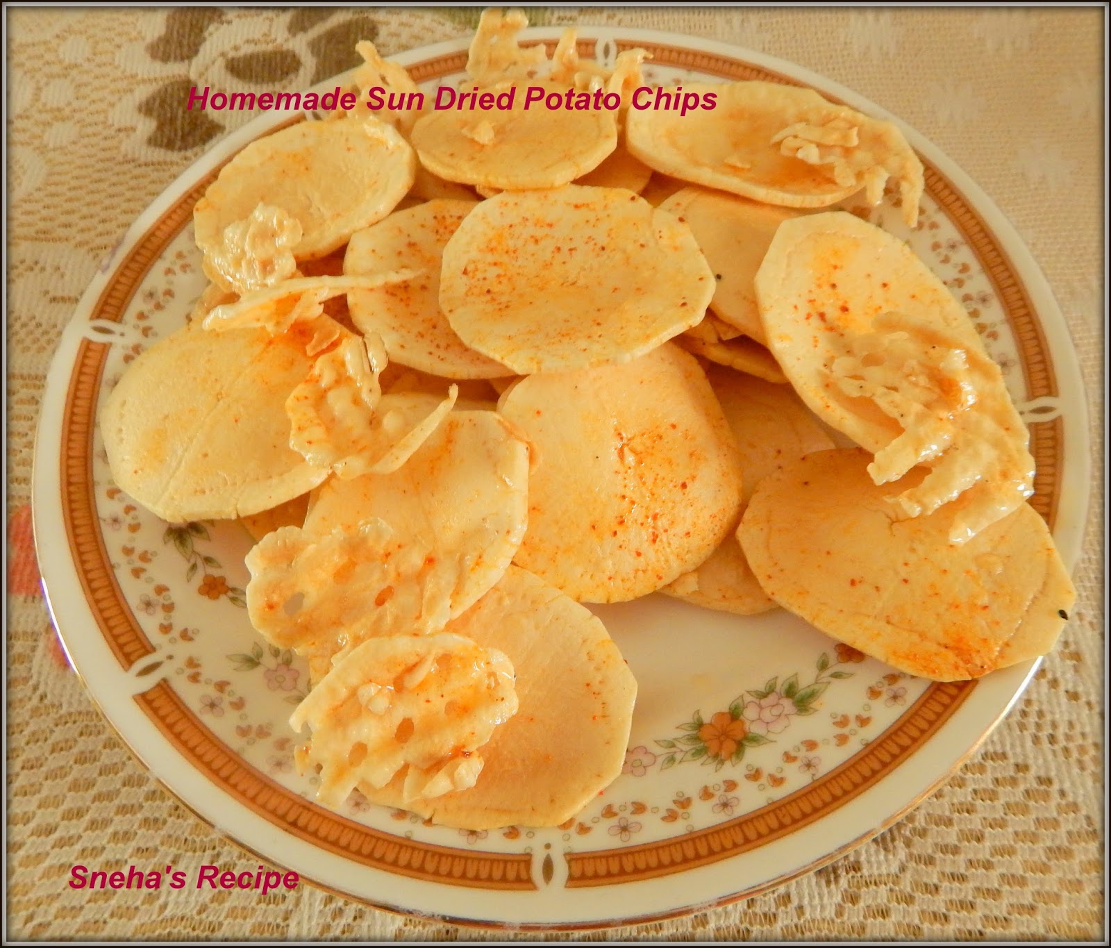 How To Make Homemade Sun Dried Potato ChipsFoodieextravaganza Sneha