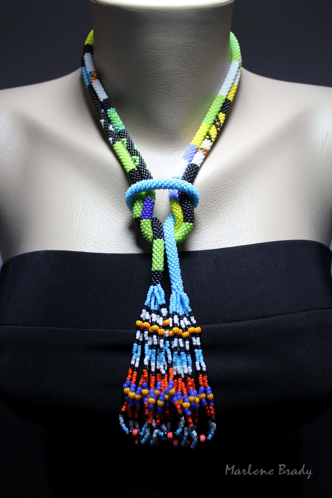 Marlene Brady Detachable Fringe Bead Crochet