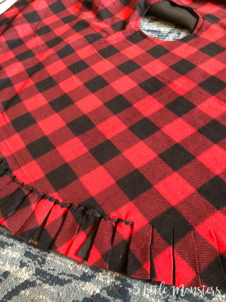 5 Little Monsters Easy Fleece Christmas Tree Skirt