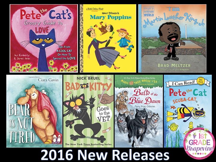 1st Grade Grapevine New Children's Book Releases for 2016