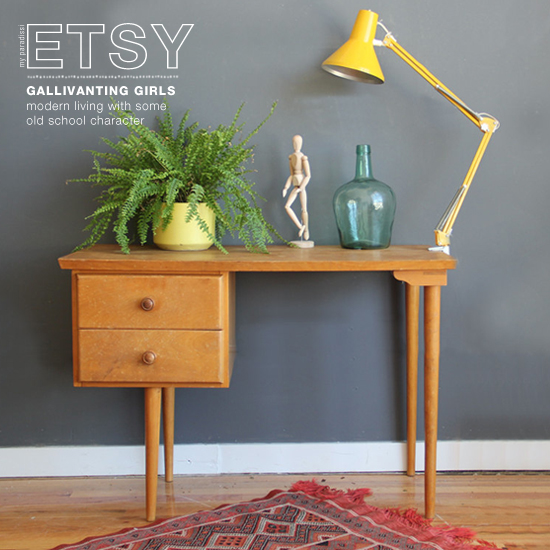 Gallivanting Girls on @etsy. Modern living with some old school character. #vintage