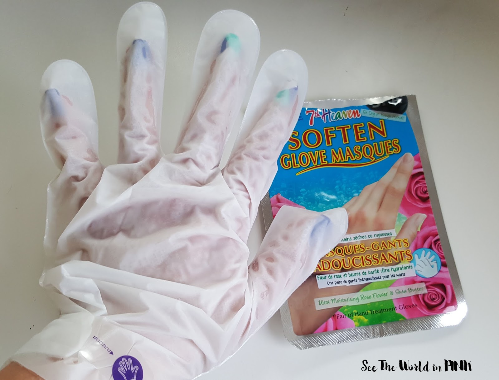 Mask Wednesday - Montagne Jeunesse 7th Heaven Soften Glove Masques