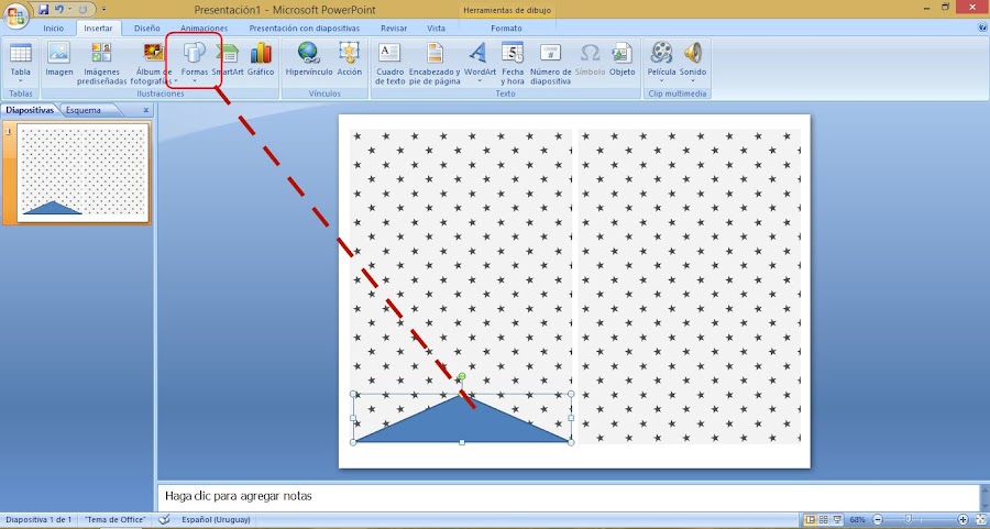 Cómo diseñar banderines con Power Point.