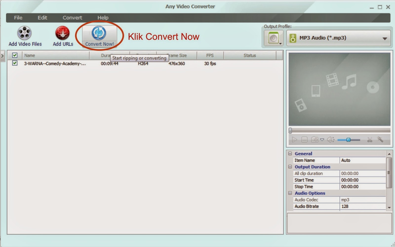 Cara Convert Video jadi MP3 Tempat Tutorial