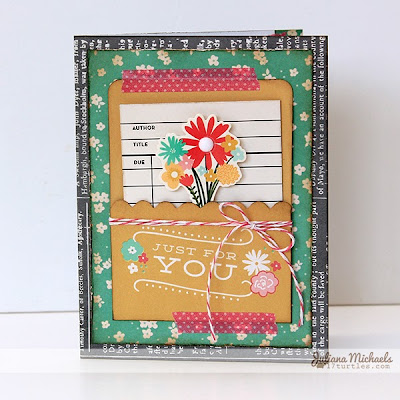 Just For You Card by Juliana Michaels using Pebbles From Me to You