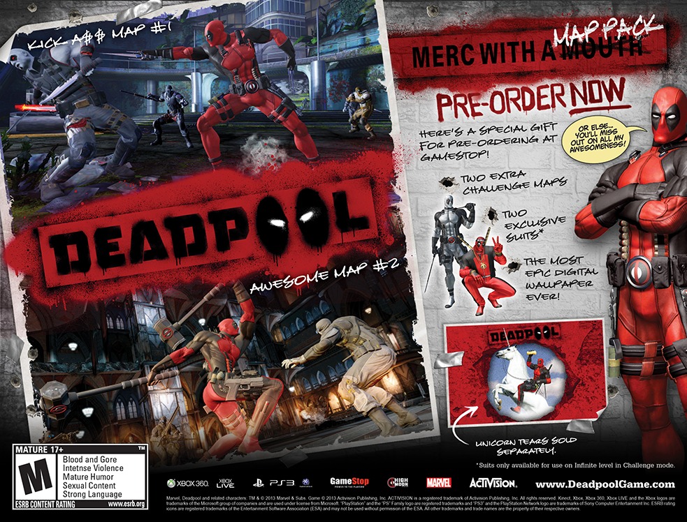 Deadpool Video Game Release Date June 25 2013 Deadpool Bugle