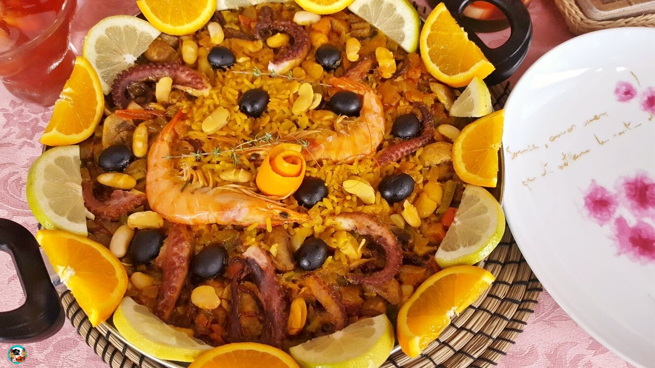 Paella de mariscos ¡Huele Bien!