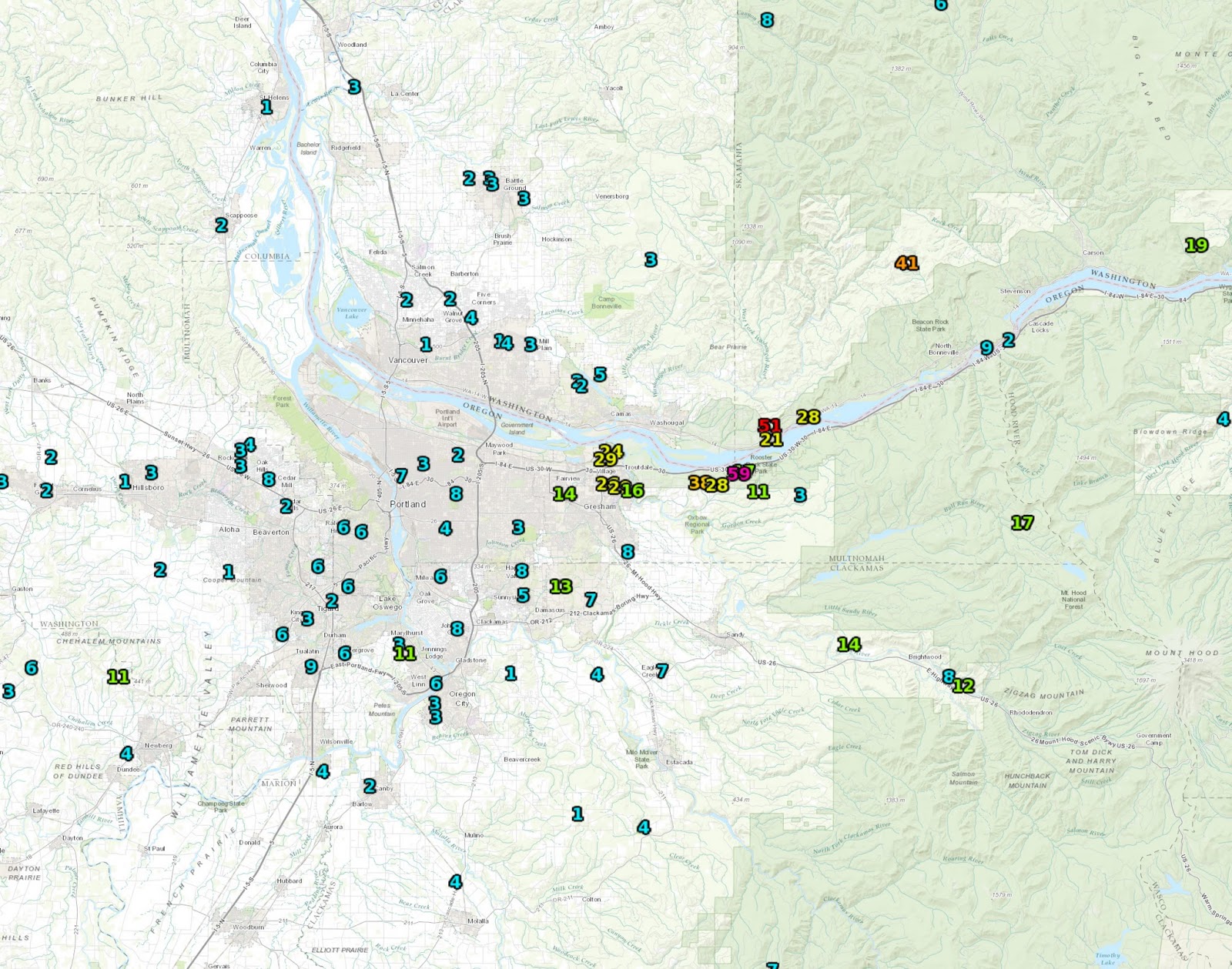 Cliff Mass Weather Blog Cold Air, Snow in the Mountains, and Strong