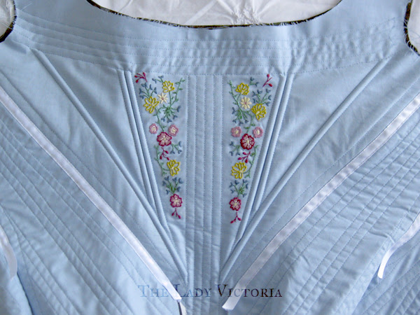 How To Make 1780's Embroidered Stays