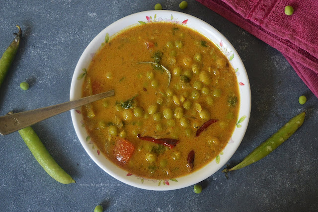 Green Peas Gravy Recipe | Pachai Patani Curry | Green Peas Coconut Masala