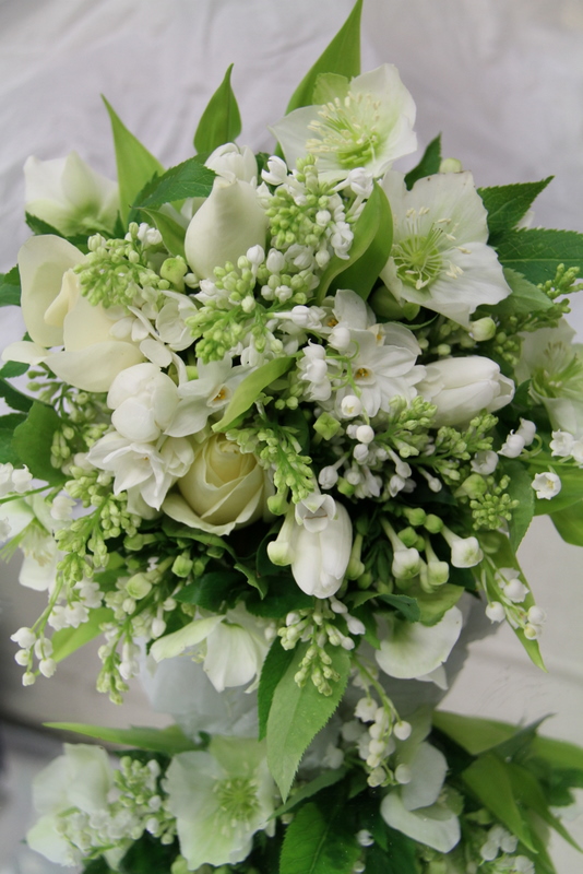 The Flower Magician Crisp White Winter Wedding Bouquet