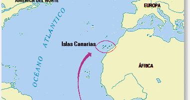 Islas Canarias Mapa Mundi | Mapa