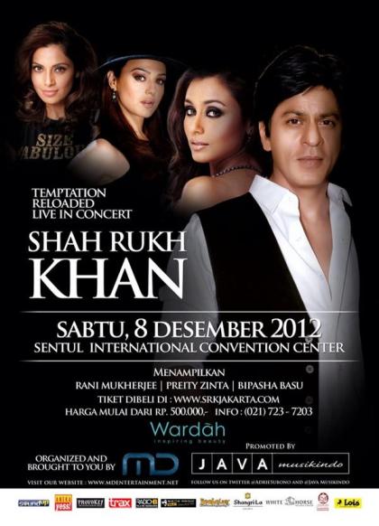 Shahrukh Khan Konser di Indonesia