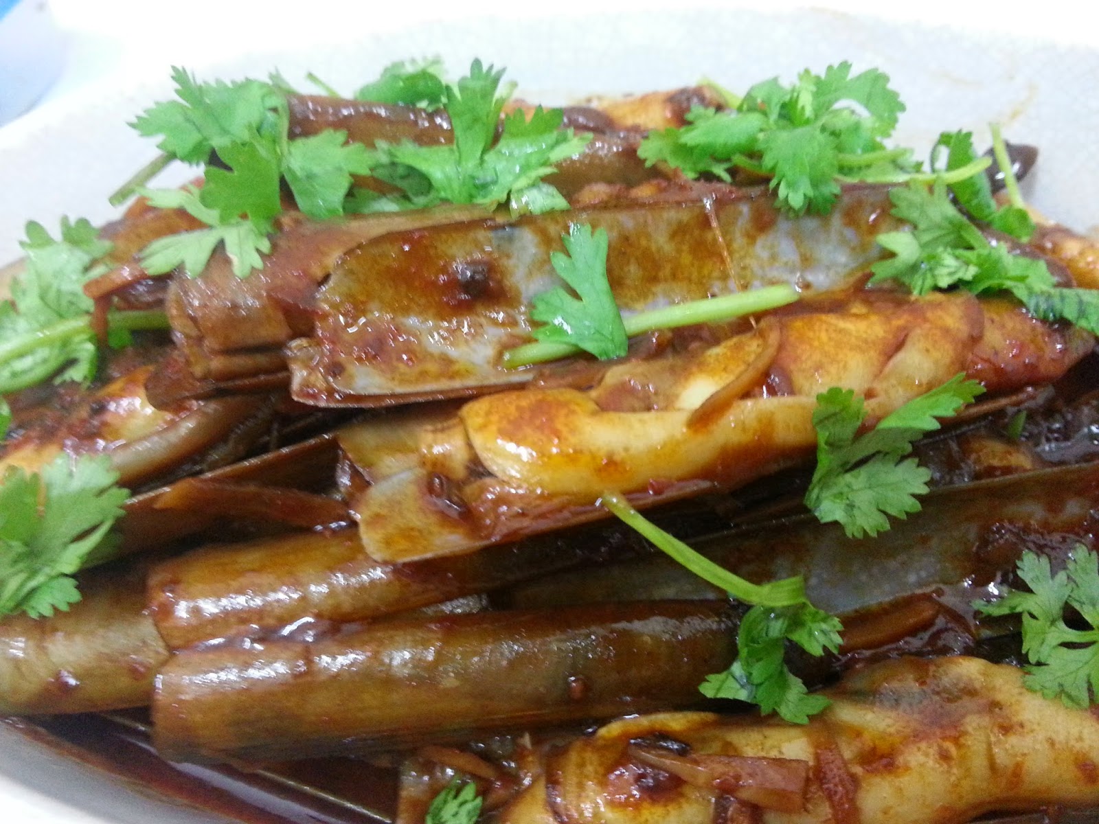 goodeats with mummywan Spicy Tauchoo Bamboo Clams