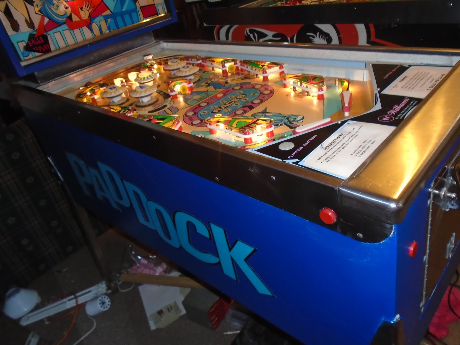 Canon City Pinball 1969 Williams Paddock Pinball Machine (Sold)