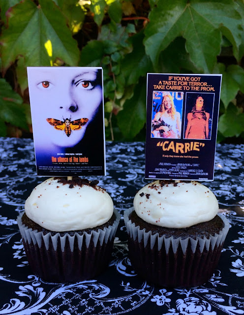 Halloween Cupcakes with Horror Movie Toppers | www.jacolynmurphy.com