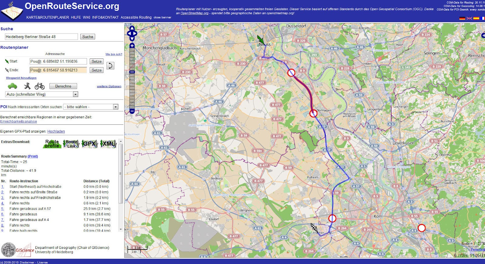 Landkartenblog: Unflexible Routenplaner! Kaum ein Planer kennt die