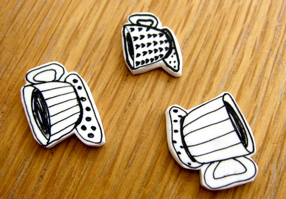 mélimélo studio DIY make your own shrink plastic embellishments