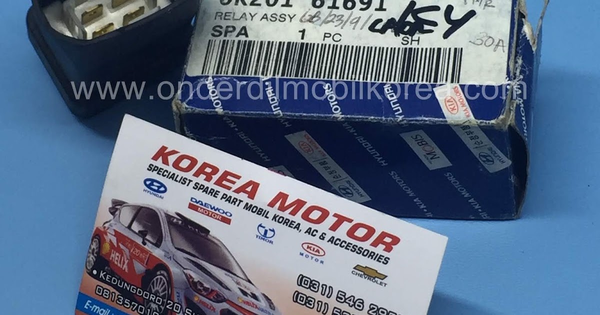 RELAY ASSY AC KAKI 4 TIMOR 0K20161691 ONDERDIL MOBIL KOREA