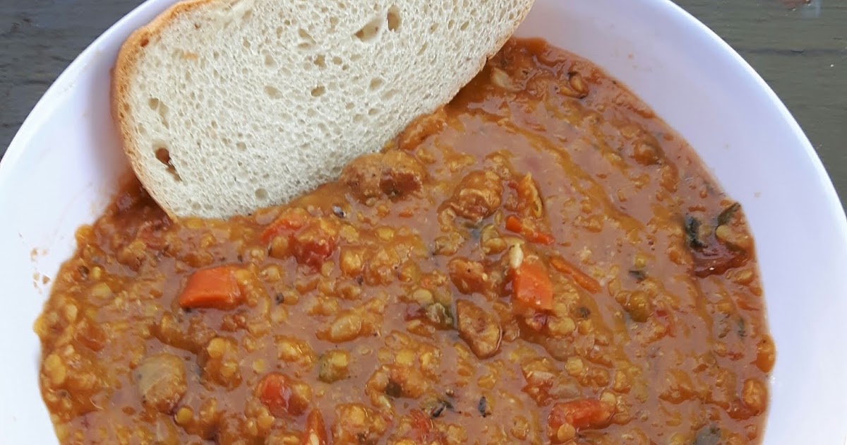 Foodie Fran CARRABBA'S SAUSAGE AND LENTIL SOUP