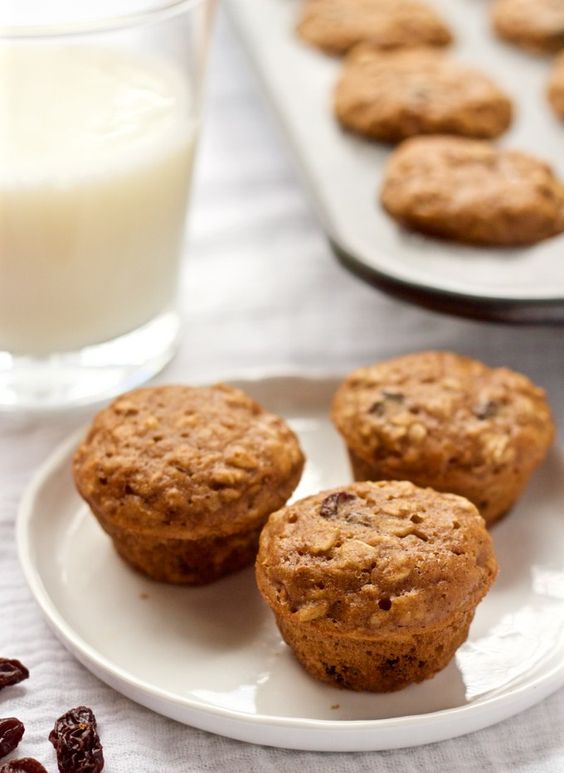 Grandma's Recipes Mini Oatmeal Raisin Toddler Muffins