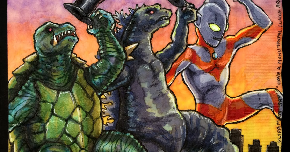 ultraman and godzilla