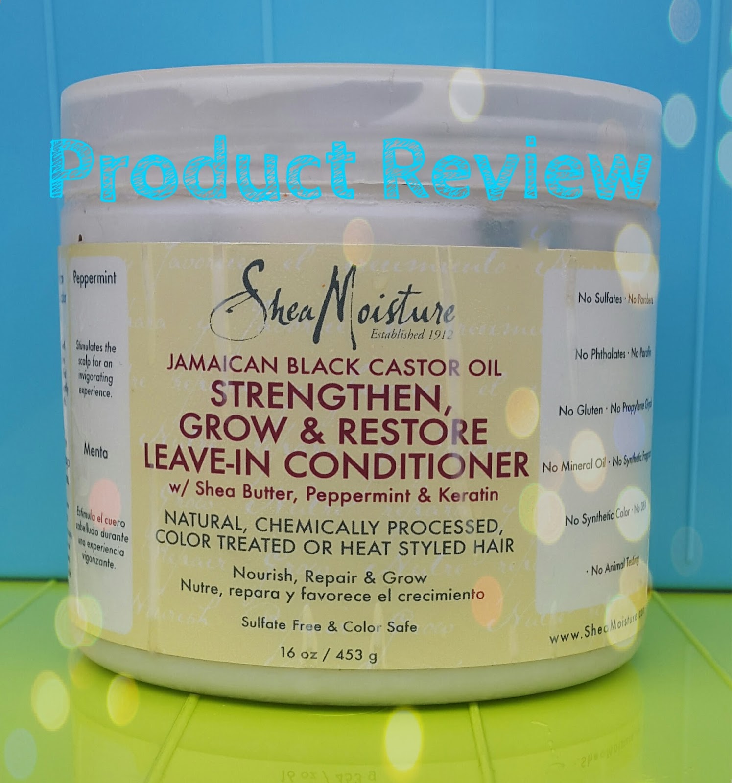 PRODUCT REVIEW SHEA MOISTURE JBCO STRENGTHEN, GROW & RESTORE LEAVE IN