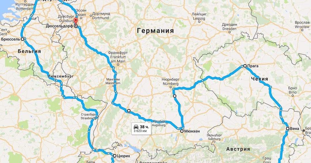 Манхайм германия карта