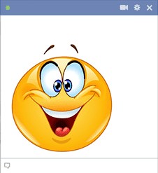 Facebook smiley for good mood