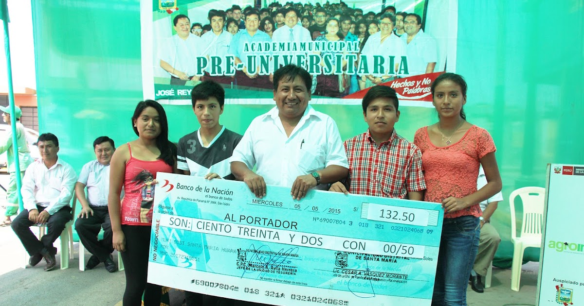 Municipalidad Distrital de Santa María INGRESANTES A LA UNIVERSIDAD