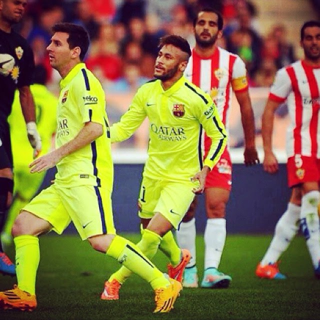 Almeria vs Fc Barcelona 20142015 Fc Barcelona Photo