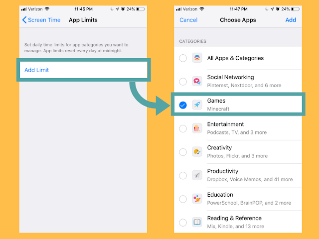 App Limits Feature In Screen Time