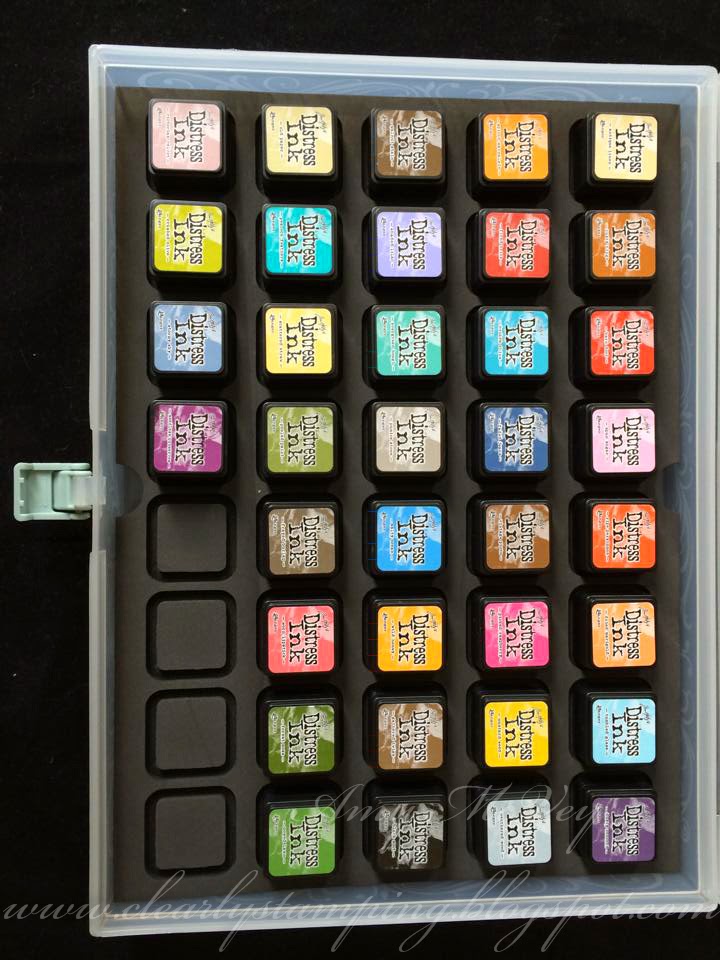 Clearly Stamping Mini Distress Ink Storage using CTMH OrganizersUPDATED