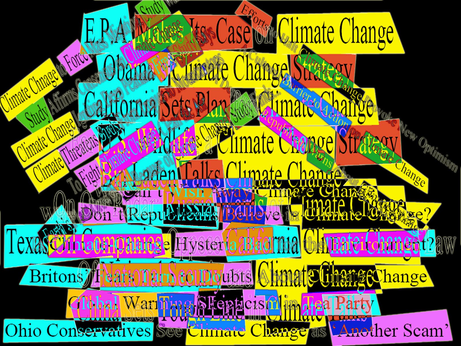 Interpreting Climate Change Through Collage New York Times on Climate