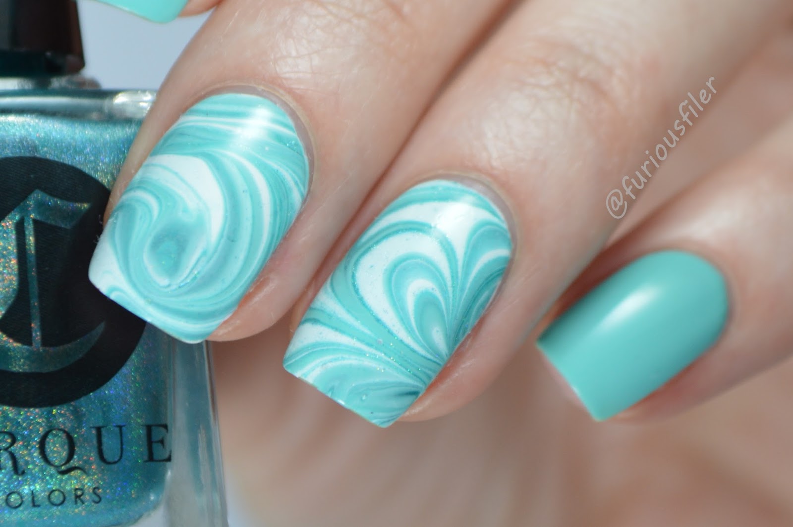 5 ideas for nails design. | Teal nails, Turquoise nail art, Aqua nails