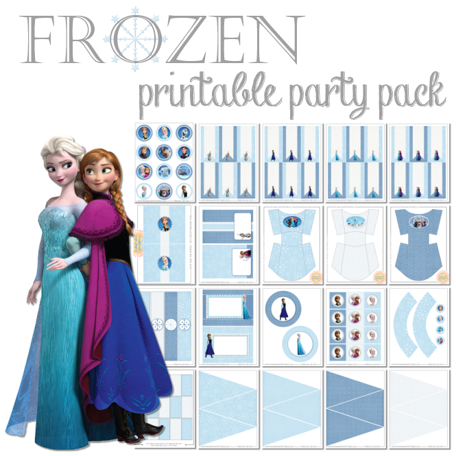 Frozen Free Printable Kit. 