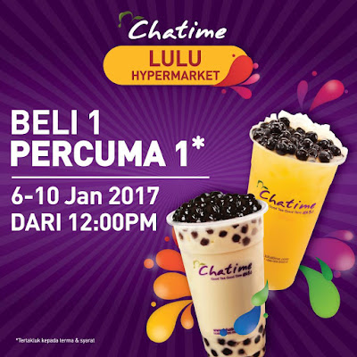 Chatime Malaysia Buy 1 Free 1 Opening Offer Promo