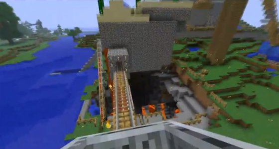 comment construire une montagne russe dans minecraft