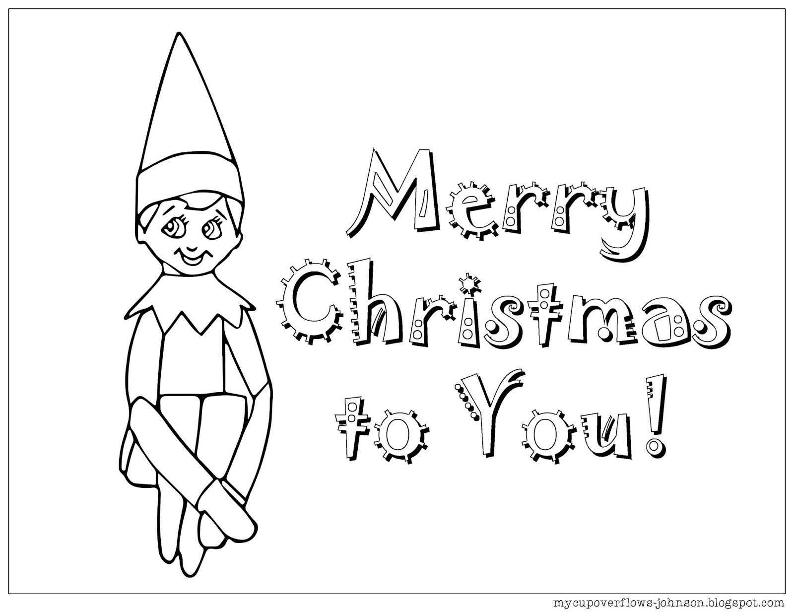 Elf On The Shelf Free Printable Coloring Pages Elf On The Shelf Free Printable Coloring Pages